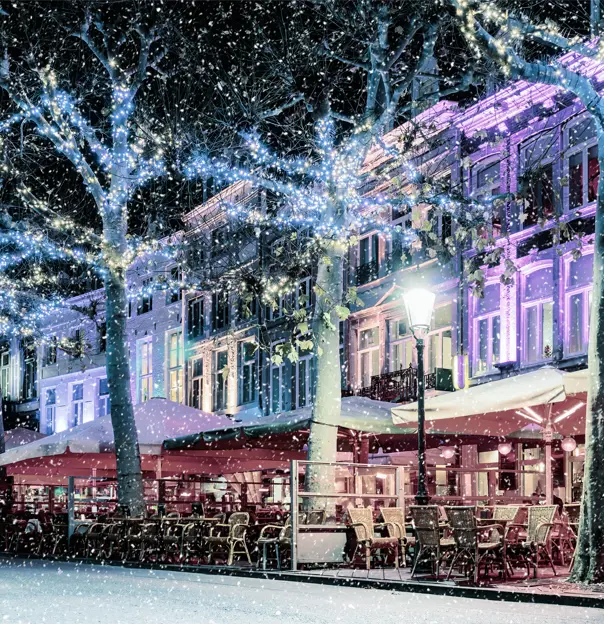 Sh 1253296798 Christmas Lights On The Vrijthof Square Maastricht